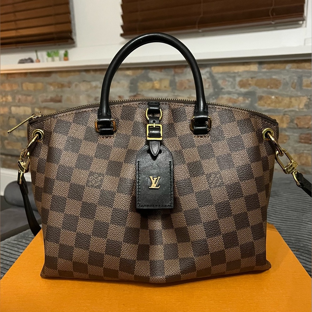 Louis Vuitton Brown and Black Checkered Bag